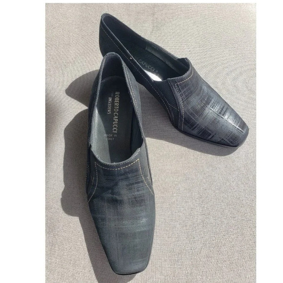 BNWT Roberto Capucci Black Heels made  in Italy 7.5 - Picture 8 of 10